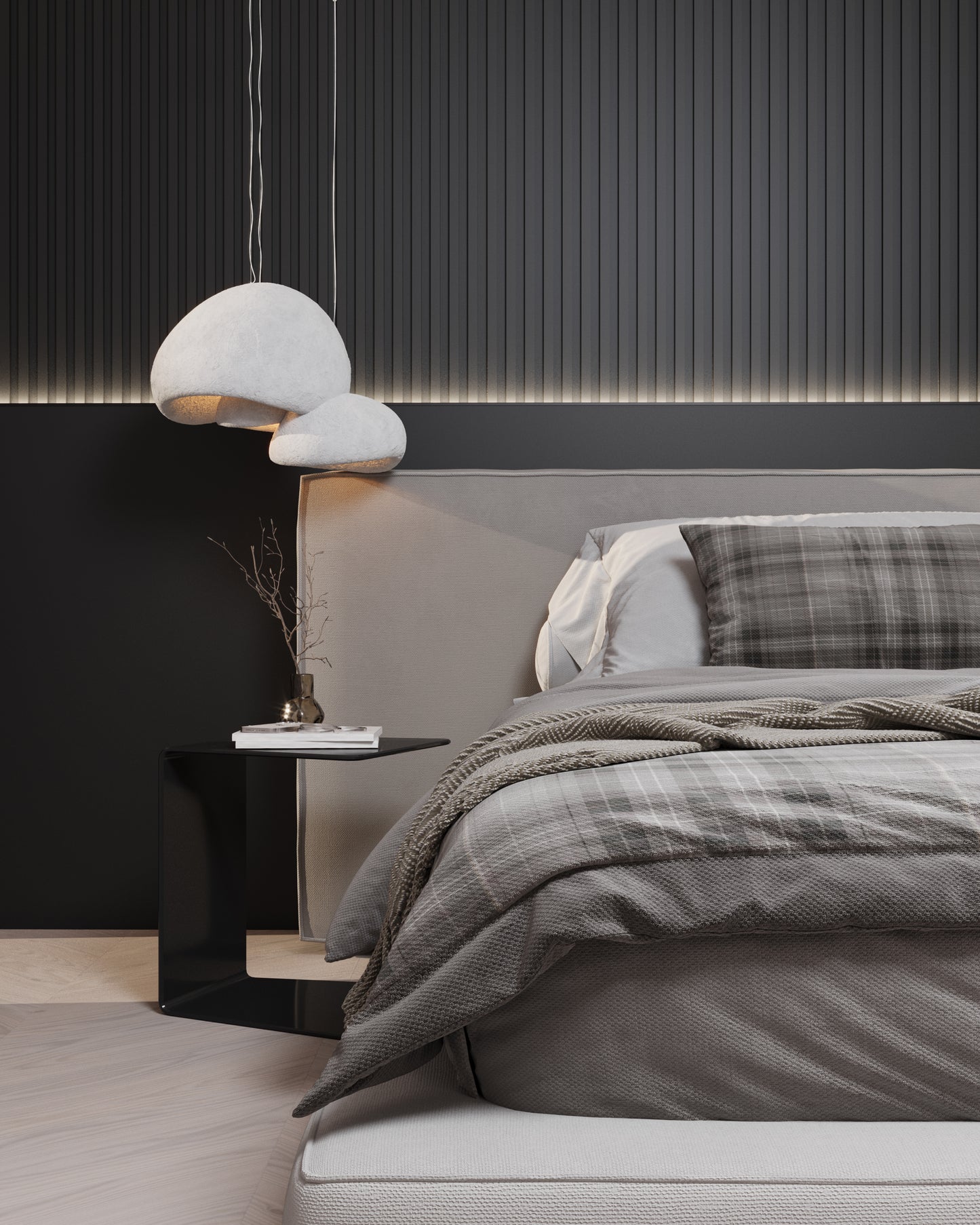 Matte Black - Large Fluted