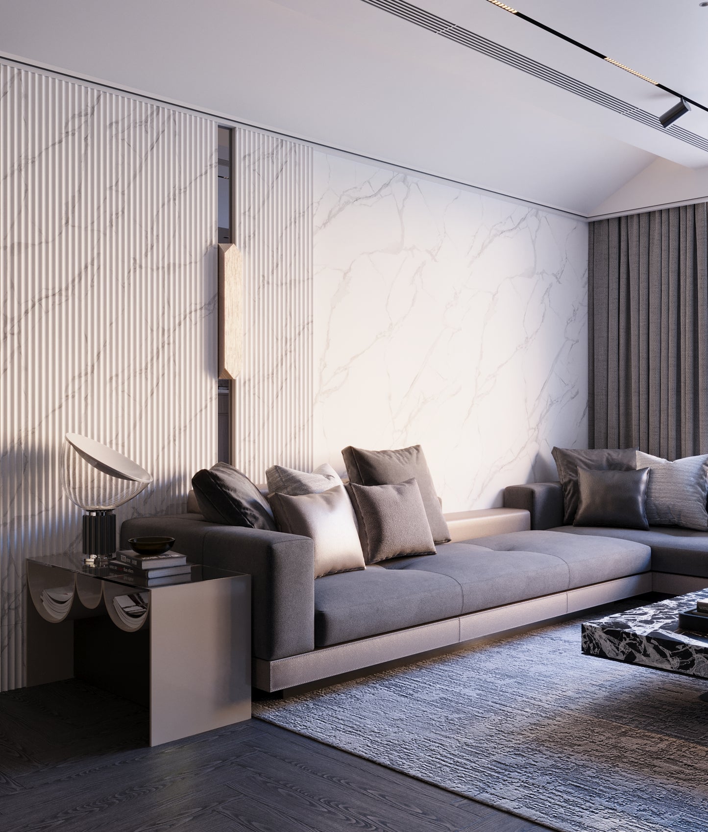 Pure White Marble - Inner Arc