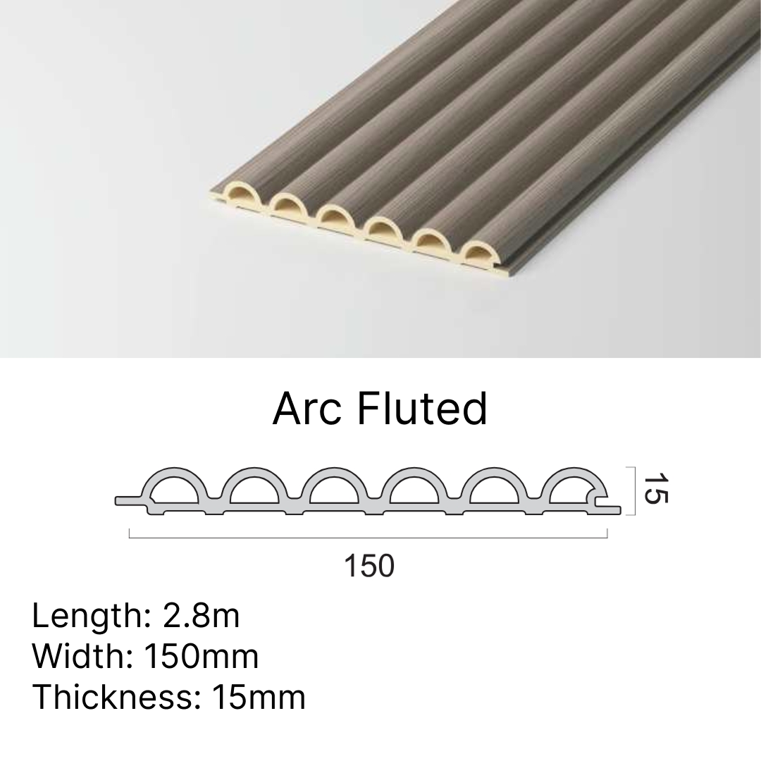 Muted Beige - Arc Fluted