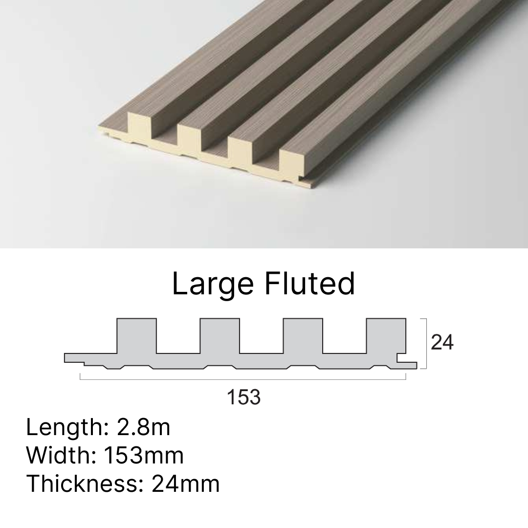 Off White Textured - Large Fluted