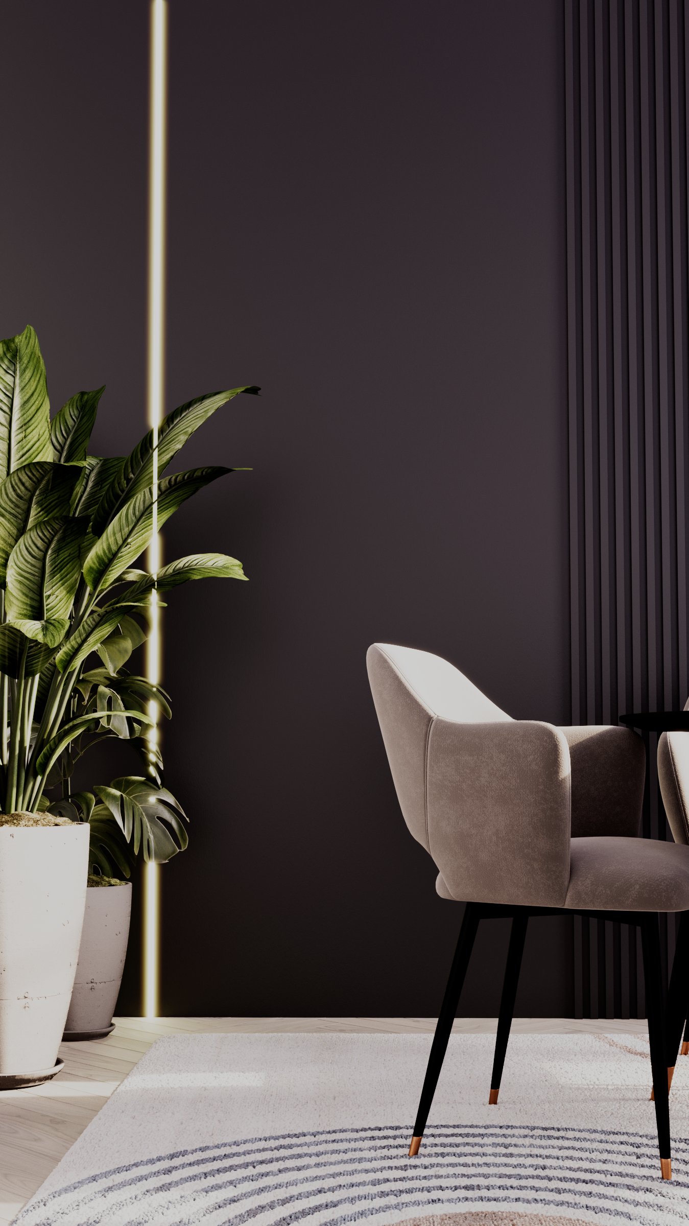 Matte Black Wall Panel - 3026