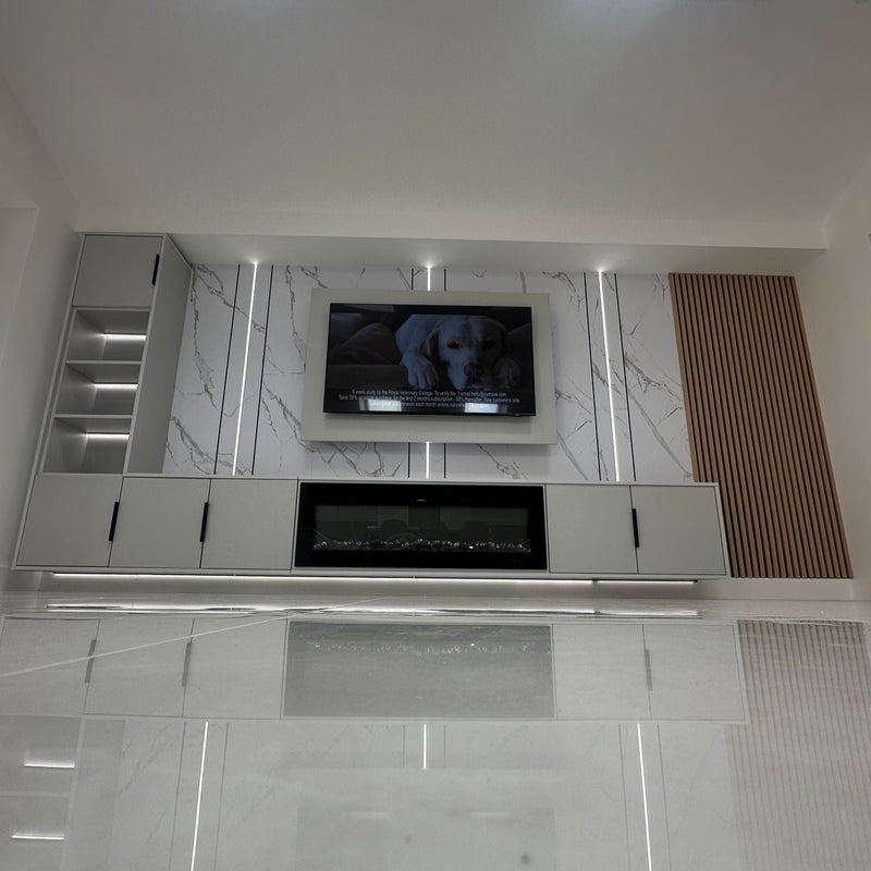 Pure White Stone - Flat Panel