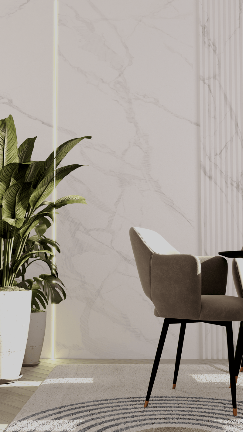 Pure White Stone - Flat Panel