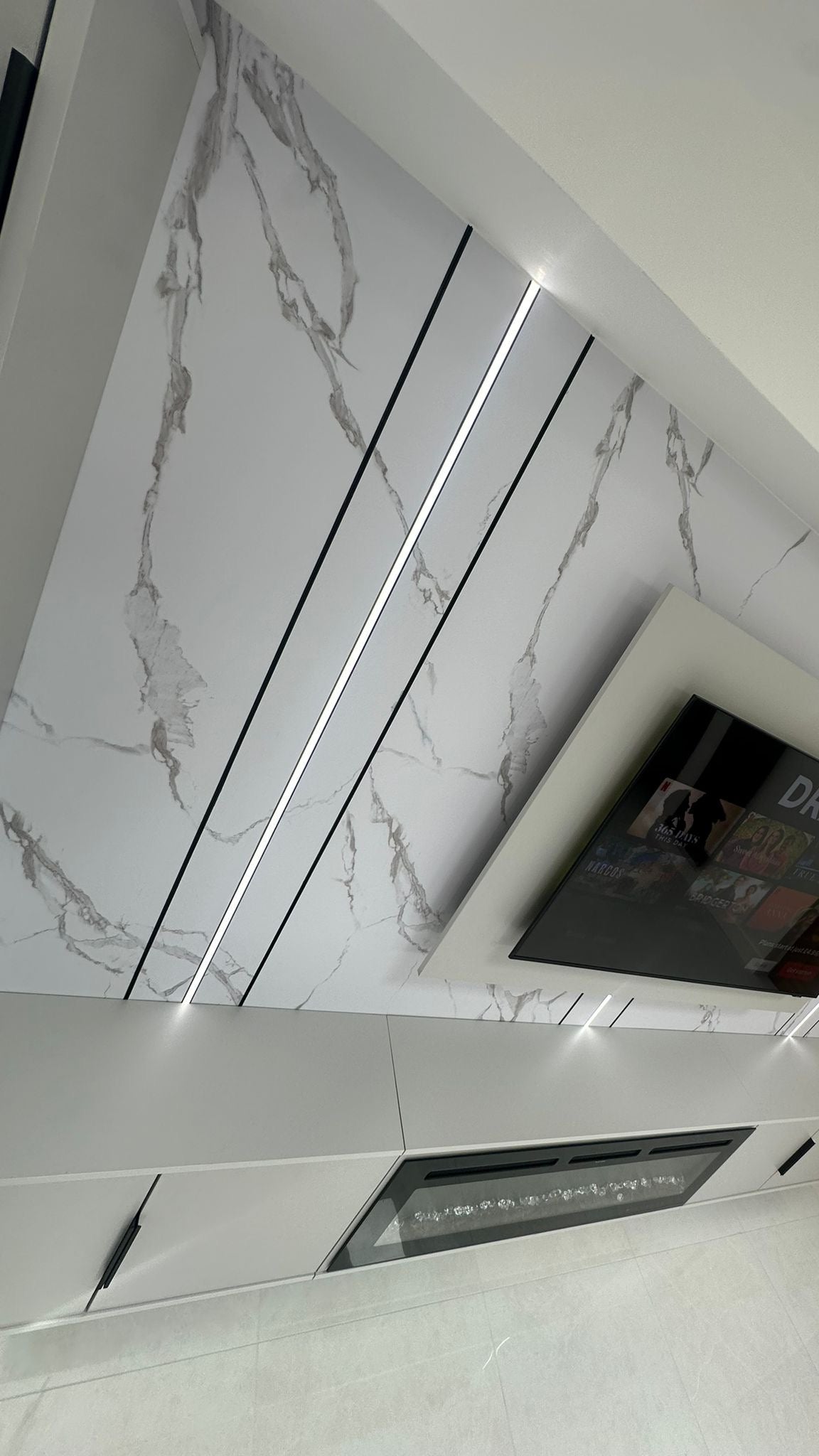Pure White Stone - Flat Panel