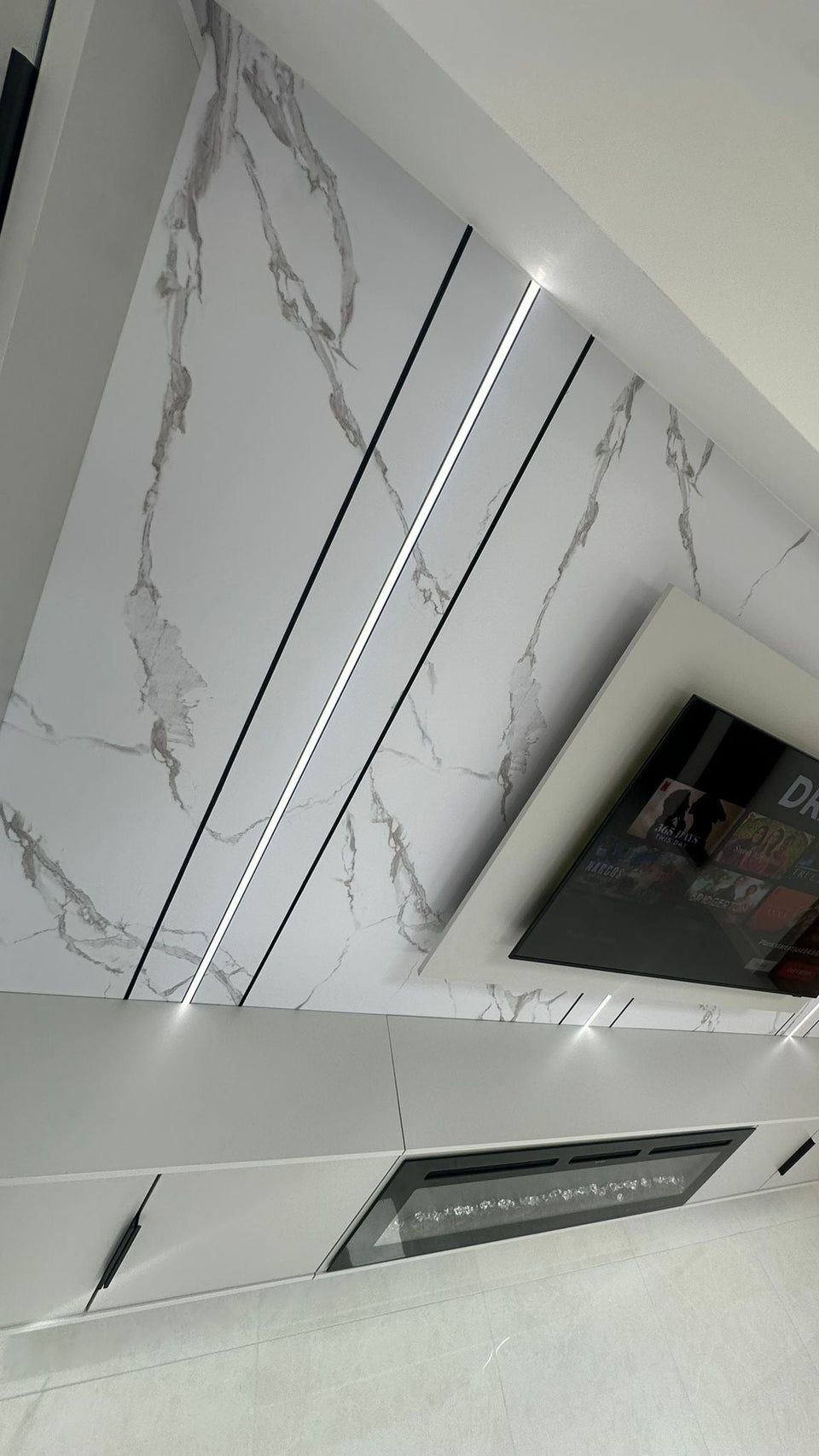 Pure White Stone - Flat Panel