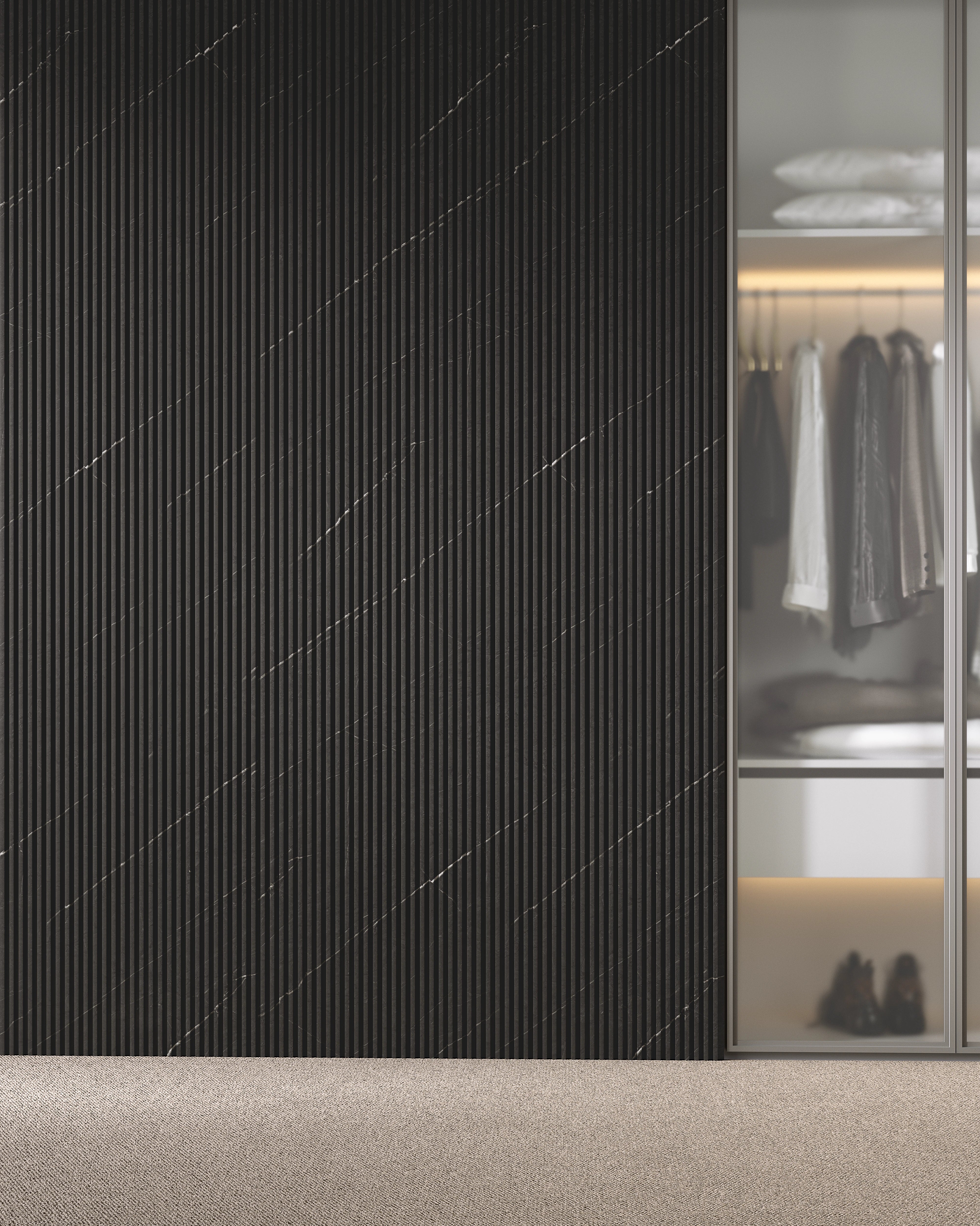 Black Marble - Deep Small Fluted