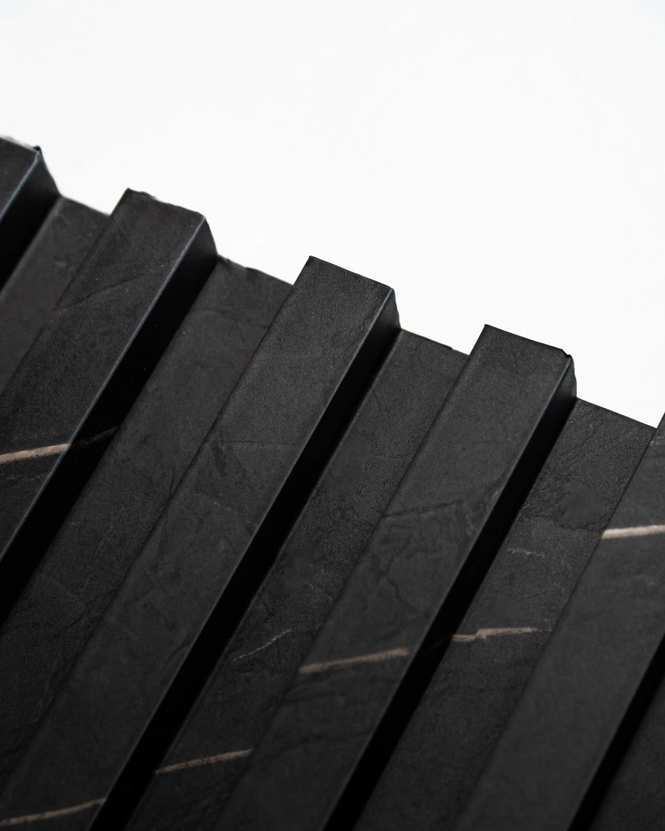 Black Marble - Large Fluted