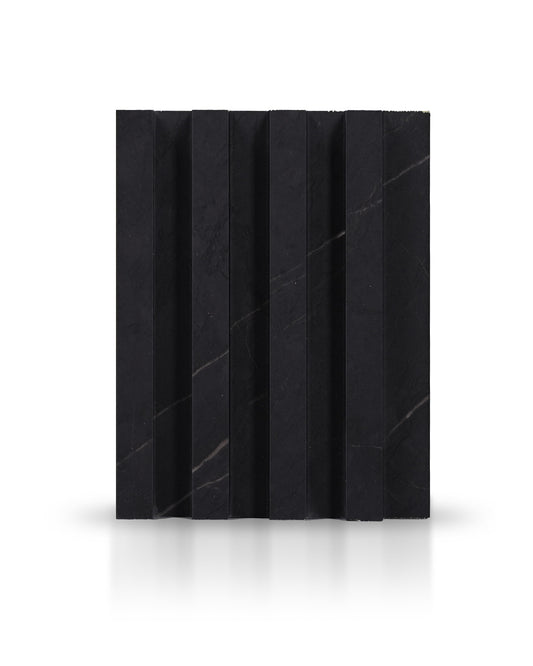 Black Marble - Large Fluted