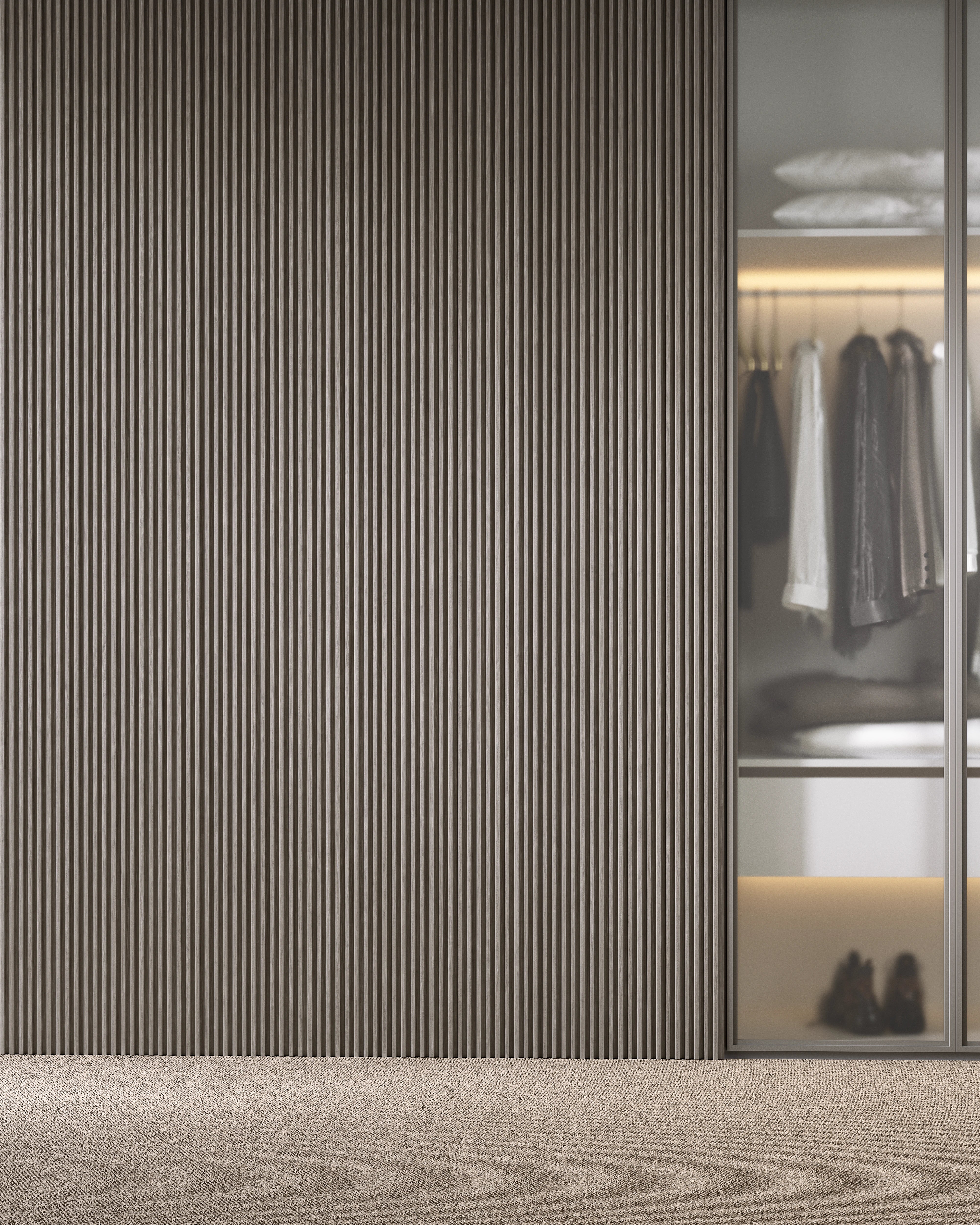 Grey Oak - Deep Small Fluted