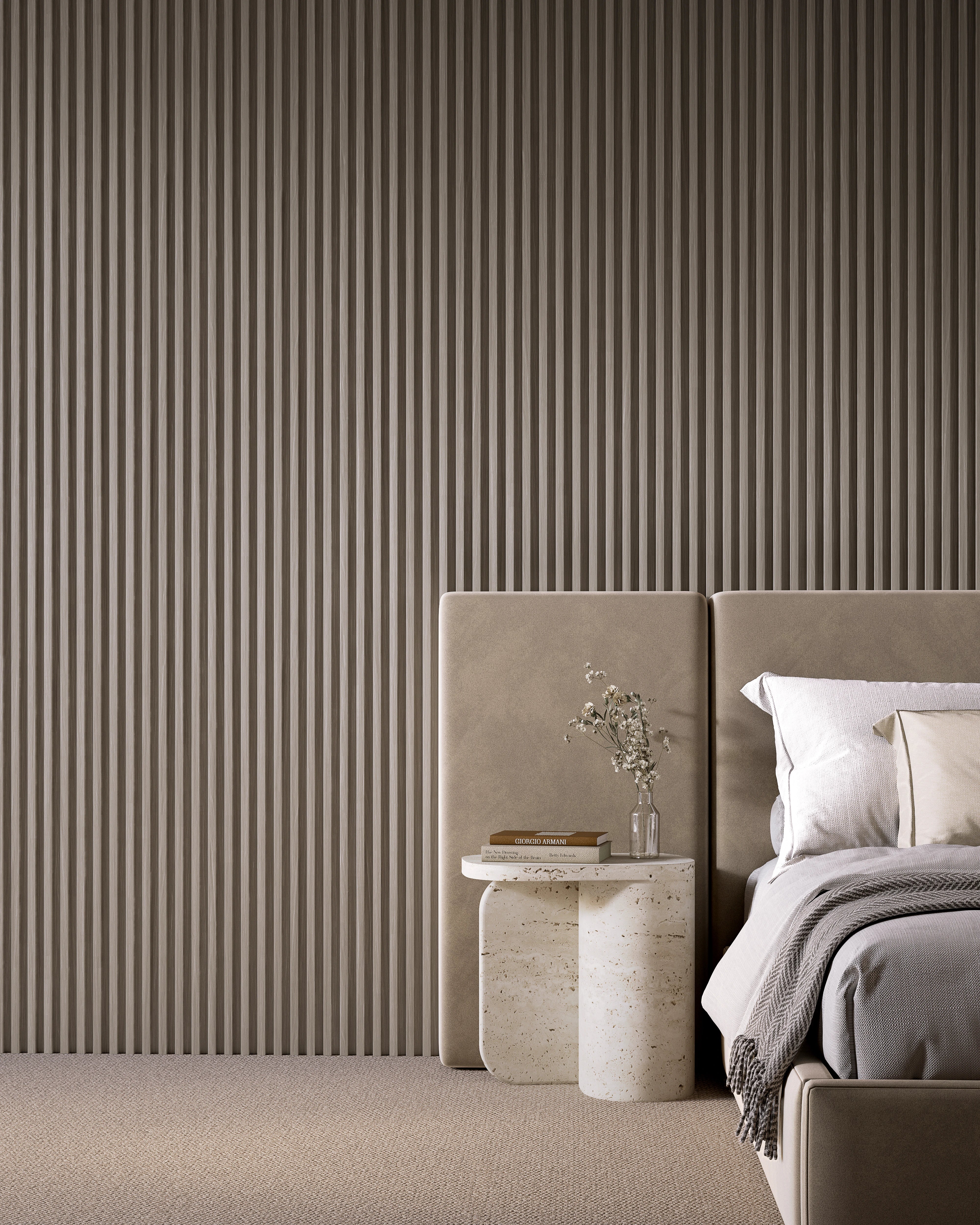 Grey Oak - Large Fluted