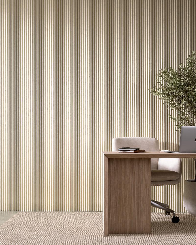 Muted Beige - Arc Fluted