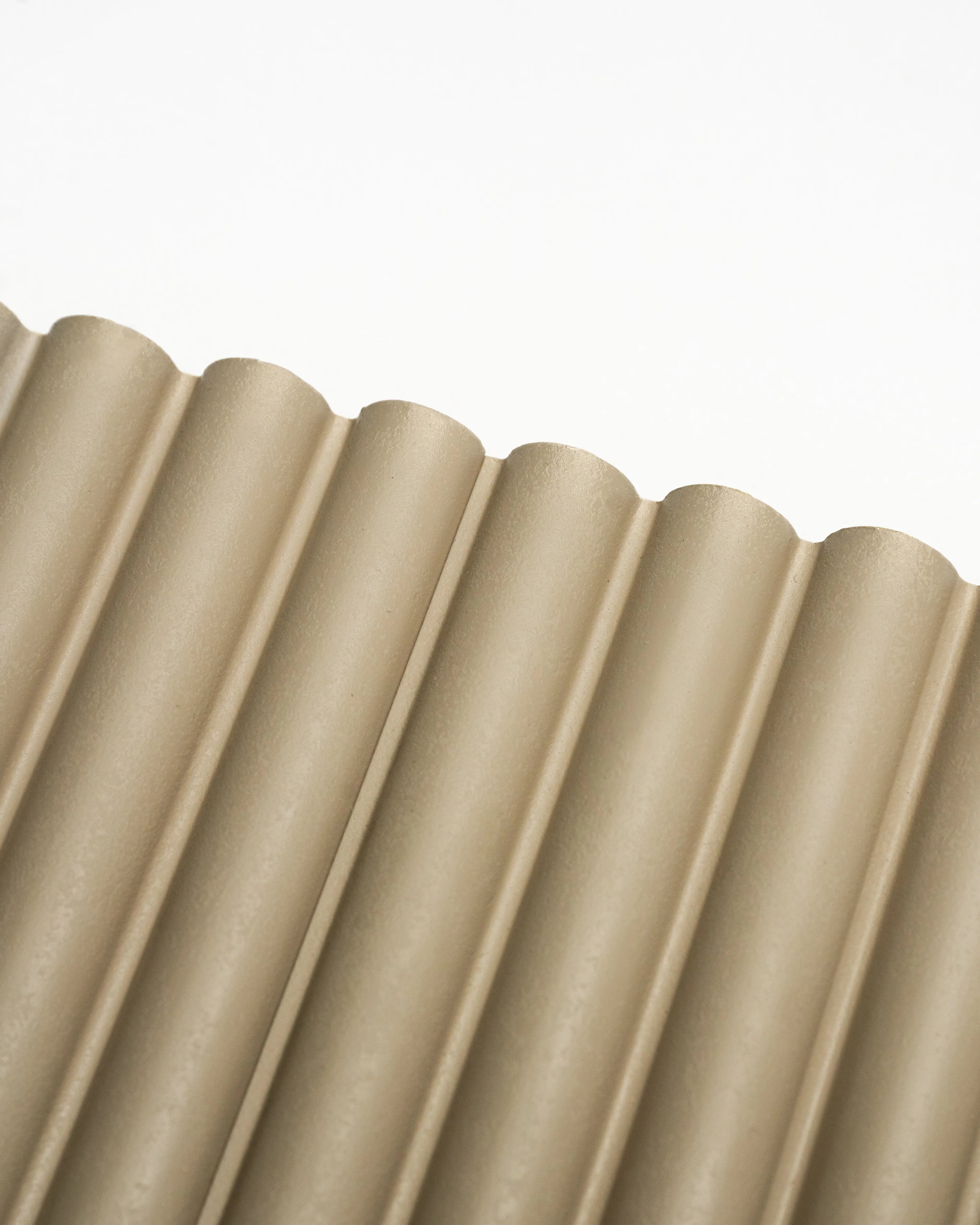 Muted Beige - Arc Fluted