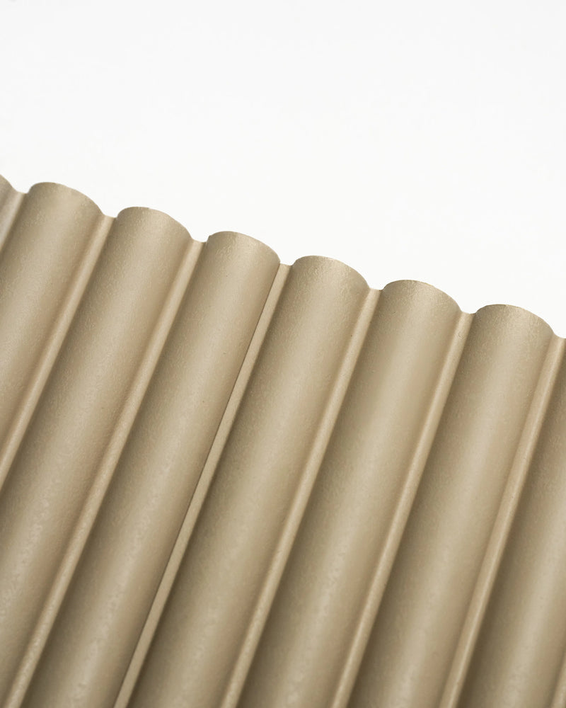 Muted Beige - Arc Fluted