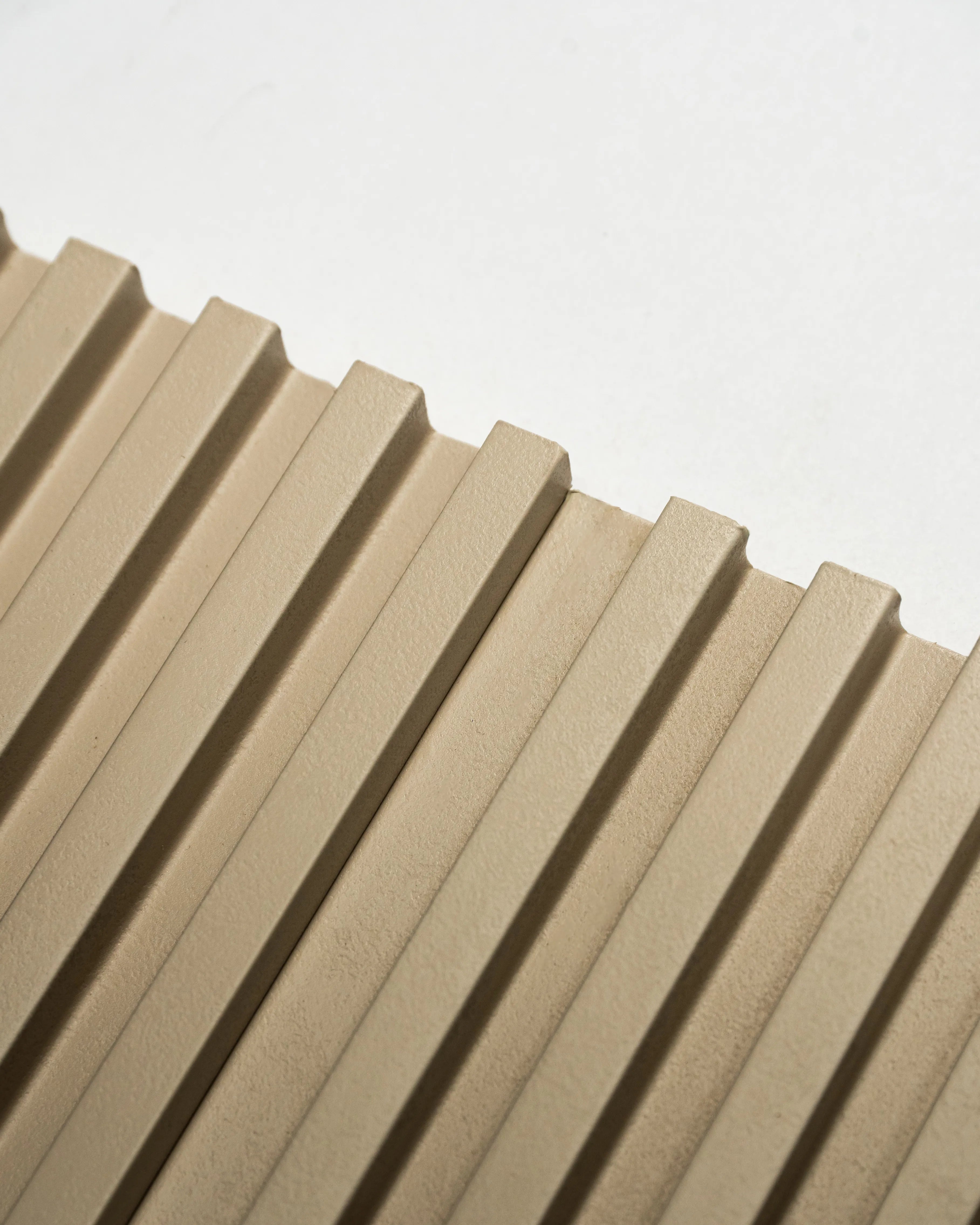Muted Beige - Deep Small Fluted