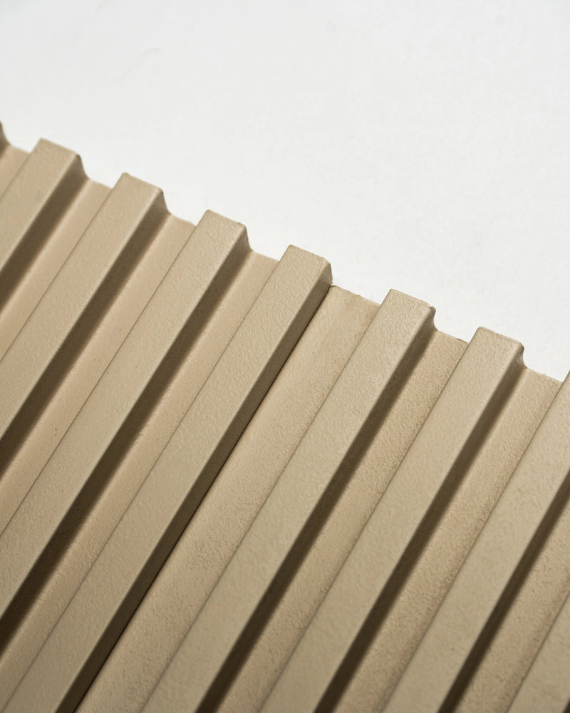 Muted Beige - Deep Small Fluted