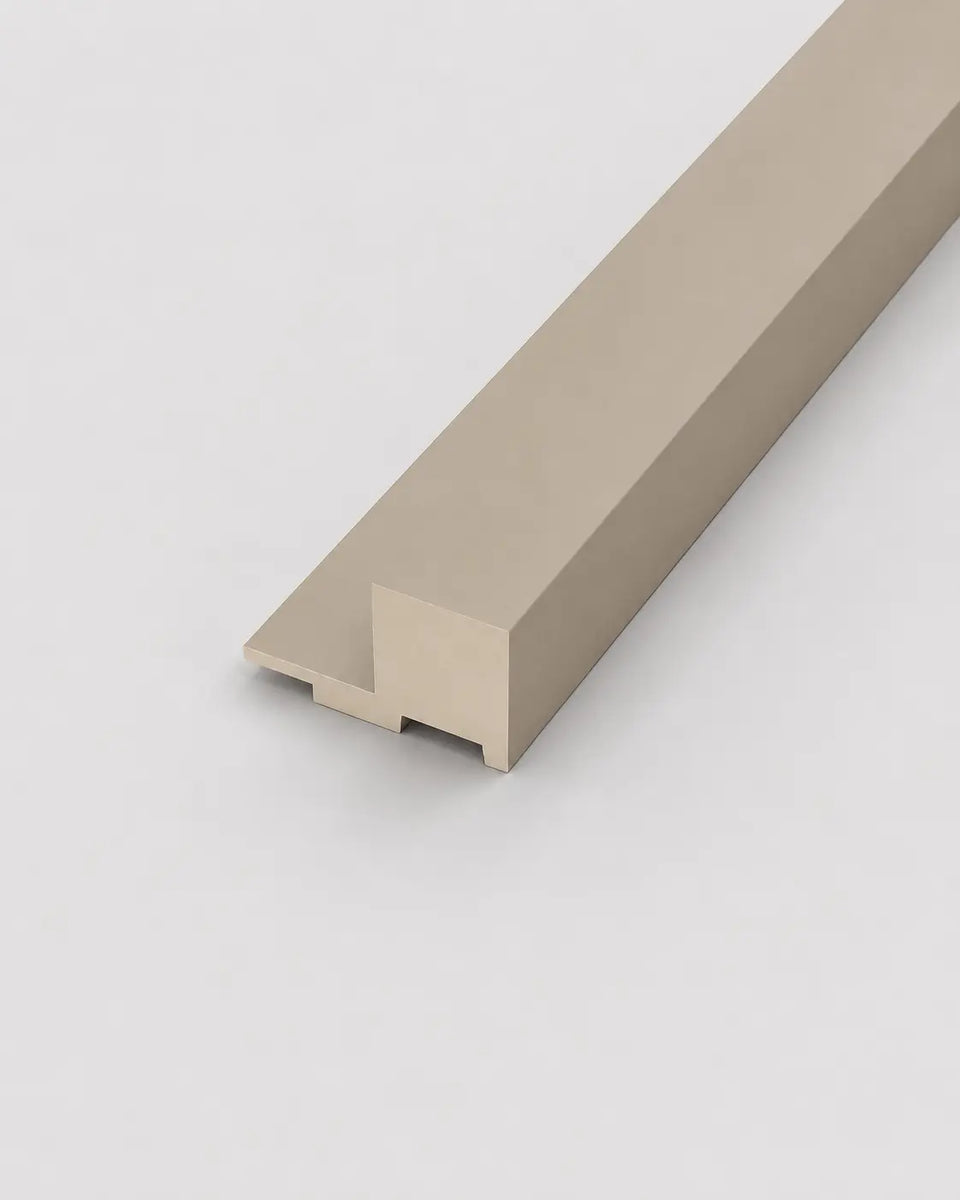 Muted Beige - Veneer Matched Edge Strip Trim - Deep Small Fluted