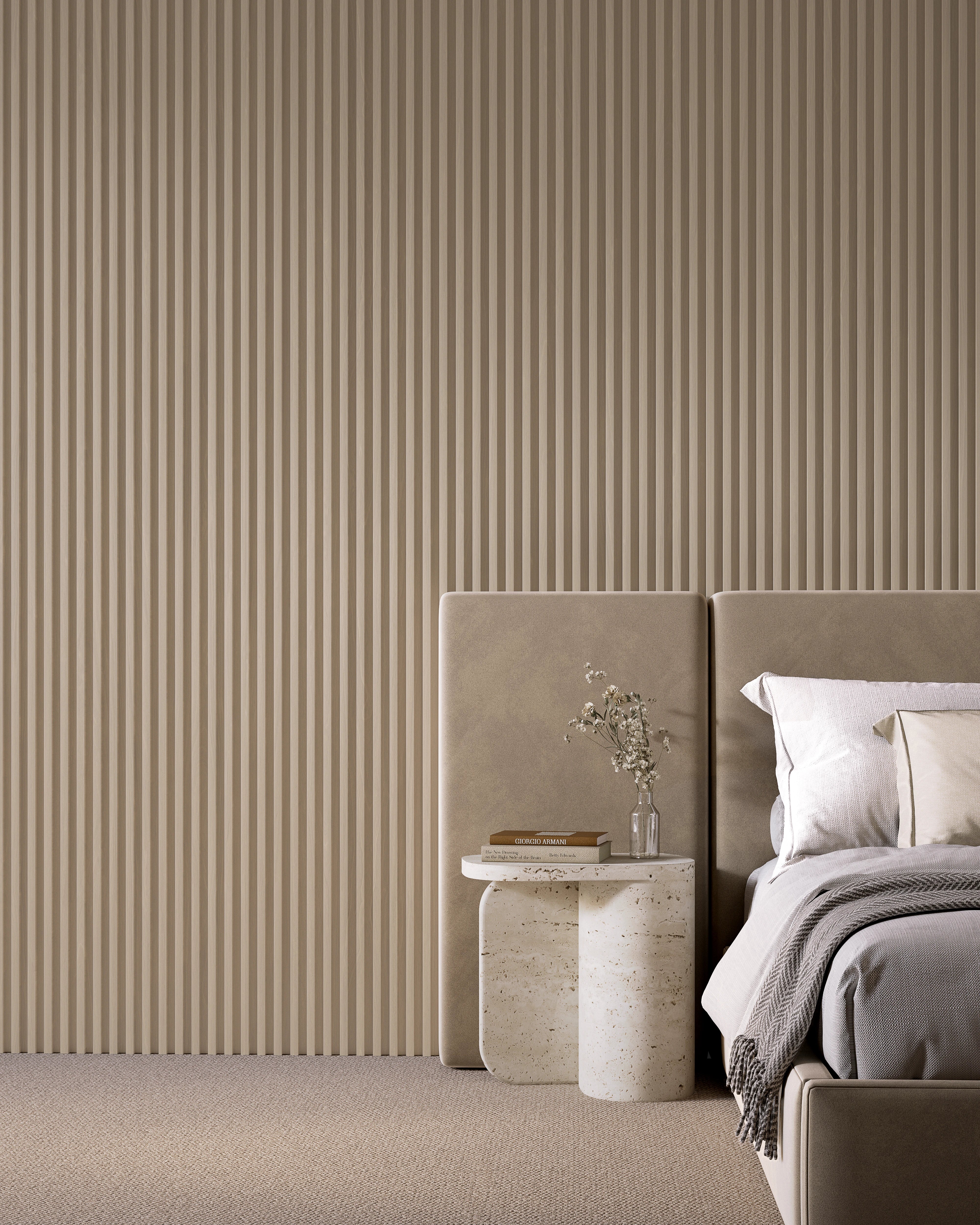 Poplar Wood - Large Fluted