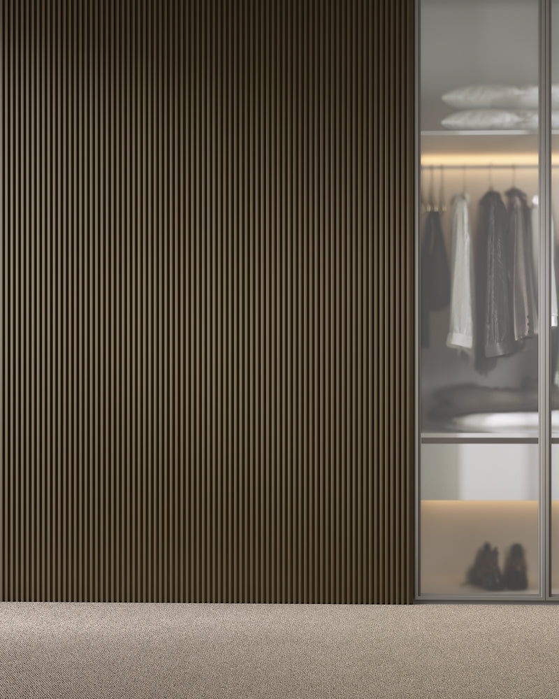 Striped Pale Taupe - Deep Small Fluted