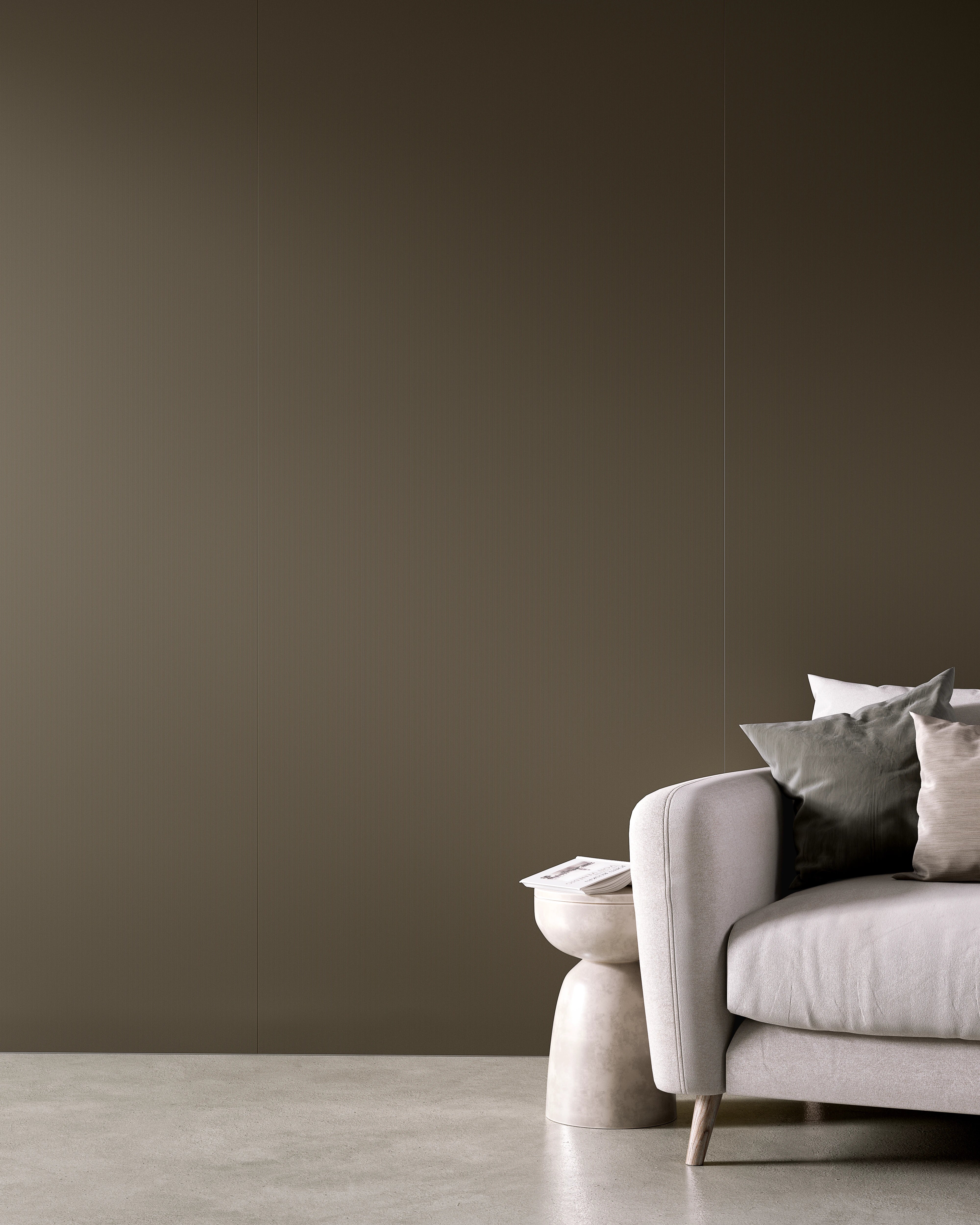 Striped Pale Taupe - Flat Panel