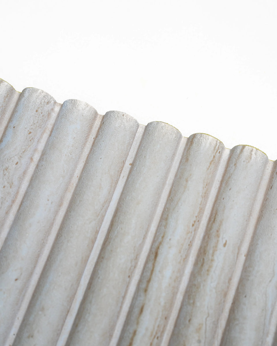Washed Travertine - Arc Fluted