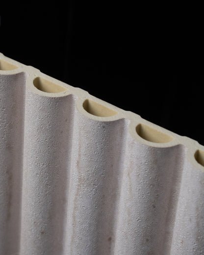 Washed Travertine - Arc Fluted